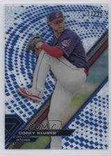 2017 Topps High Tek Pattern 1 Blue Rainbow 22/75 Corey Kluber #HT-CKL oh8