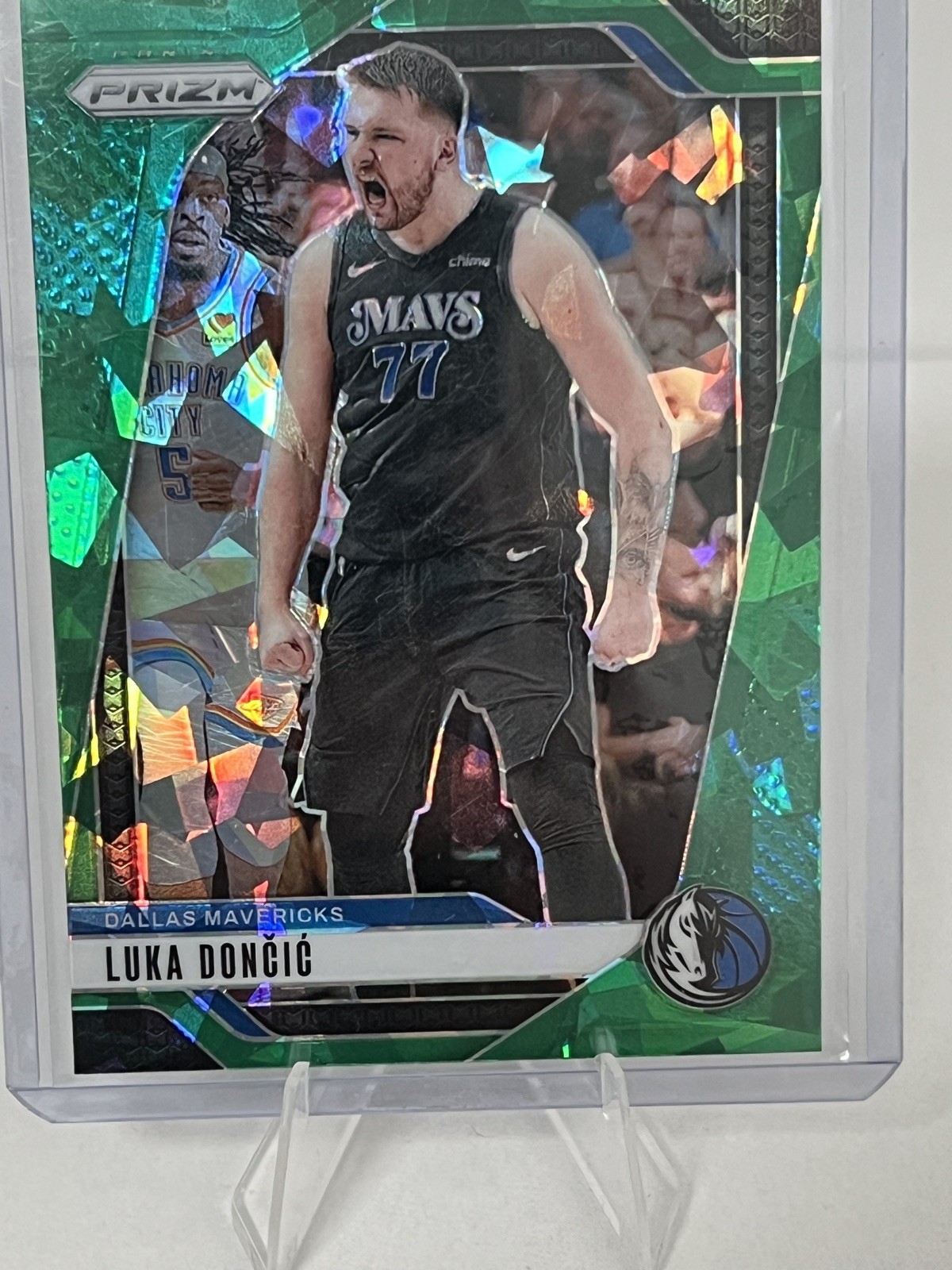 2024-25 Panini Prizm Luka Doncic Green Ice Prizm #89 Mavericks Lakers