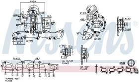 Turbolader NISSENS 93506 für AUDI A4 Avant (8K5, B8) A6 Avant (4G5, 4GD, C7)