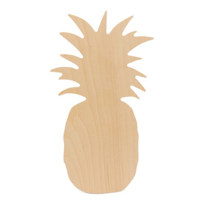 Pineapple Wooden Cutout 13-3/4 inch, Unfinished Birch, for Crafts | Woodpeckers
