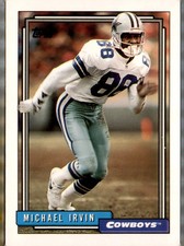 MICHAEL IRVIN HoF DALLAS Cowboys 1992 Topps card# 340