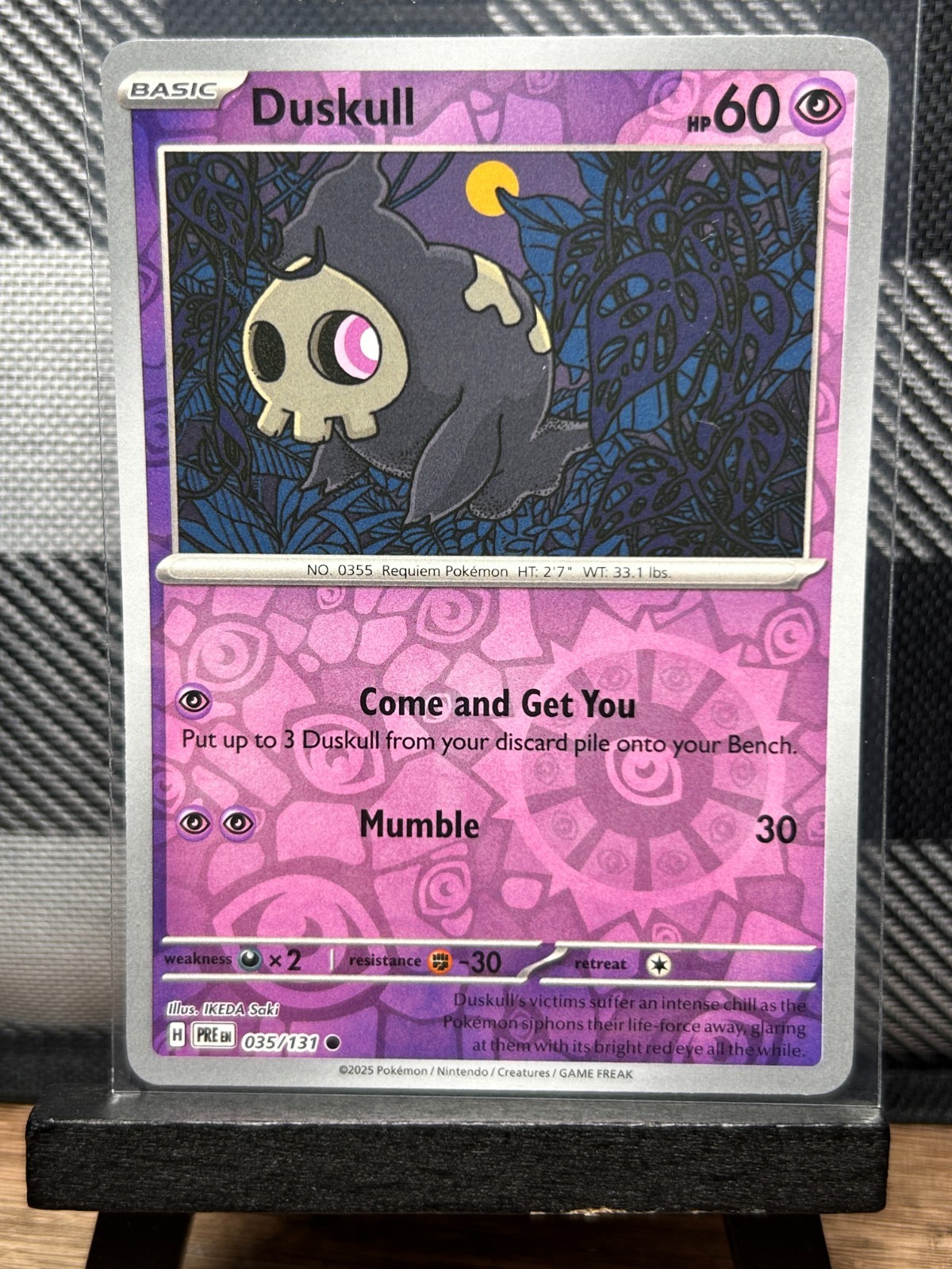 Pokemon TCG: Duskull 35/131, Prismatic Evolutions _ REVERSE HOLO