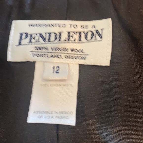 PENDLETON Buffalo Check Wool Single Breasted Blaz… - image 9