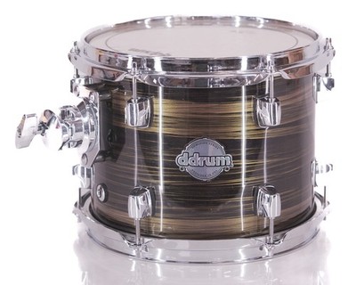ddrum Dominion Series Birch 10'' x 8'' Rack Tom Drum   Brushed Olive Metallic