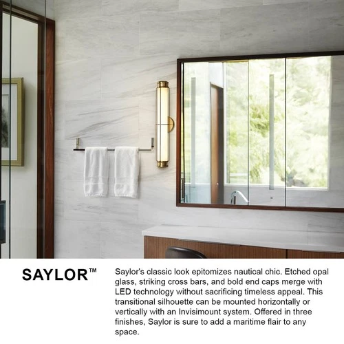 Hinkley Saylor 24" Wide Polished Nickel Modern LED Bath Light - Picture 10 of 10