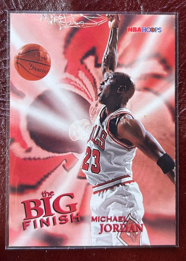 SkyBox 1996-97 NBA Hoops Michael Jordan The Big Finish #176