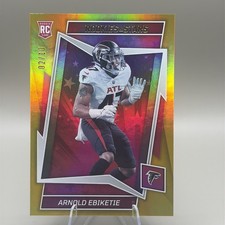 2022 Panini Rookies & Stars Gold 187 Arnold Ebiketie RC /10 ~ Atlanta Falcons