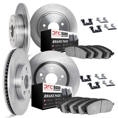 Disc Brake Kit-Rotors with 5000 Advanced Brake Pads includes Hardware fits Bora