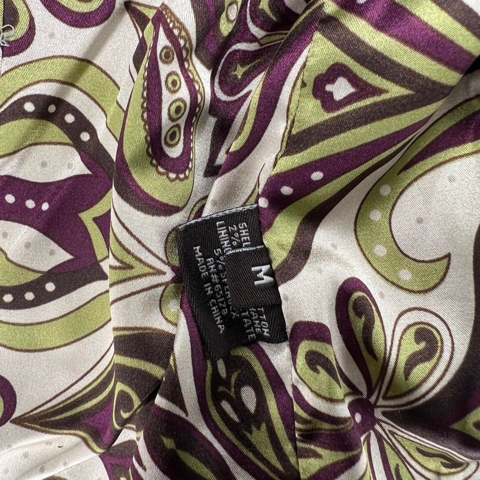 Retro denim jacket funky patterned lining & uniqu… - image 5