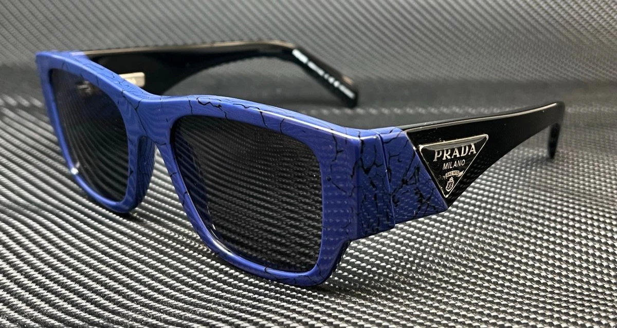 PRADA PR 10ZS 18D5Z1 Blue Marble Polarized Grey Men's 54 mm Sunglasses