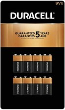 Duracell - CopperTop 9V Alkaline Batteries - Long Lasting, All-Purpose 9 Volt