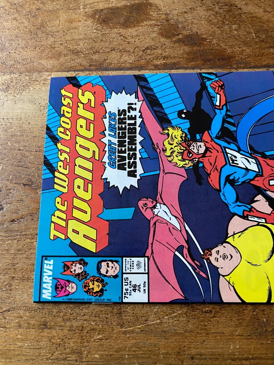 West Coast Avengers #46 Marvel 1st Appearance Of Great Lakes