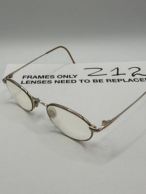 Marchon Super Thin 24 Titanium DemiBlond SatinGEP Eyeglass Frames Only 47 20 140