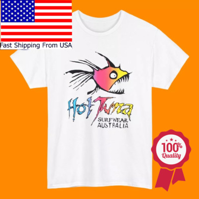 HOT TUNA Surf Wear Surfboards Men's White Size S to 5XL