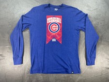 Blue Chicago Cubs '47 Long Sleeve 2016 World Series Champions Shirt MLB NL Med