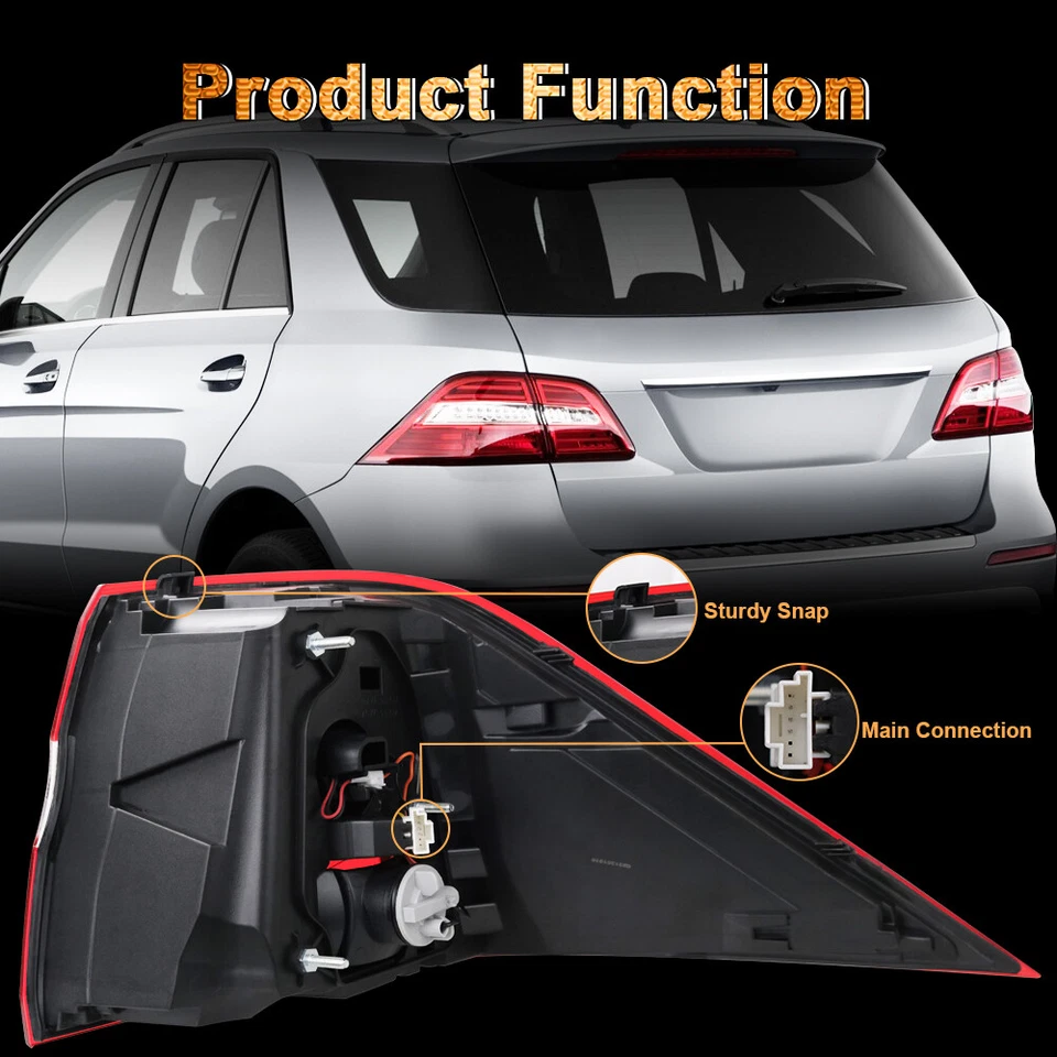 For 2012-2015 Mercedes Benz W166 ML350 ML550 Tail Light LED Left Driver Side - Image 3 of 4