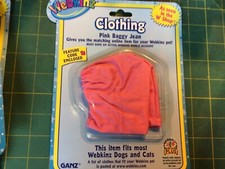 webkinz clothes pink baggy jean new with unused codes