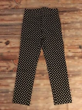 Erica Taylor Stitch Fix Black & White Dot Dress Pants Size Small