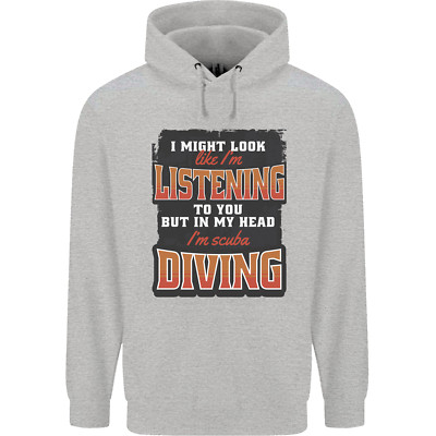 Mein Kopf I'M Scuba Tauchen Diver Lustig Herren Kapuzenpullover