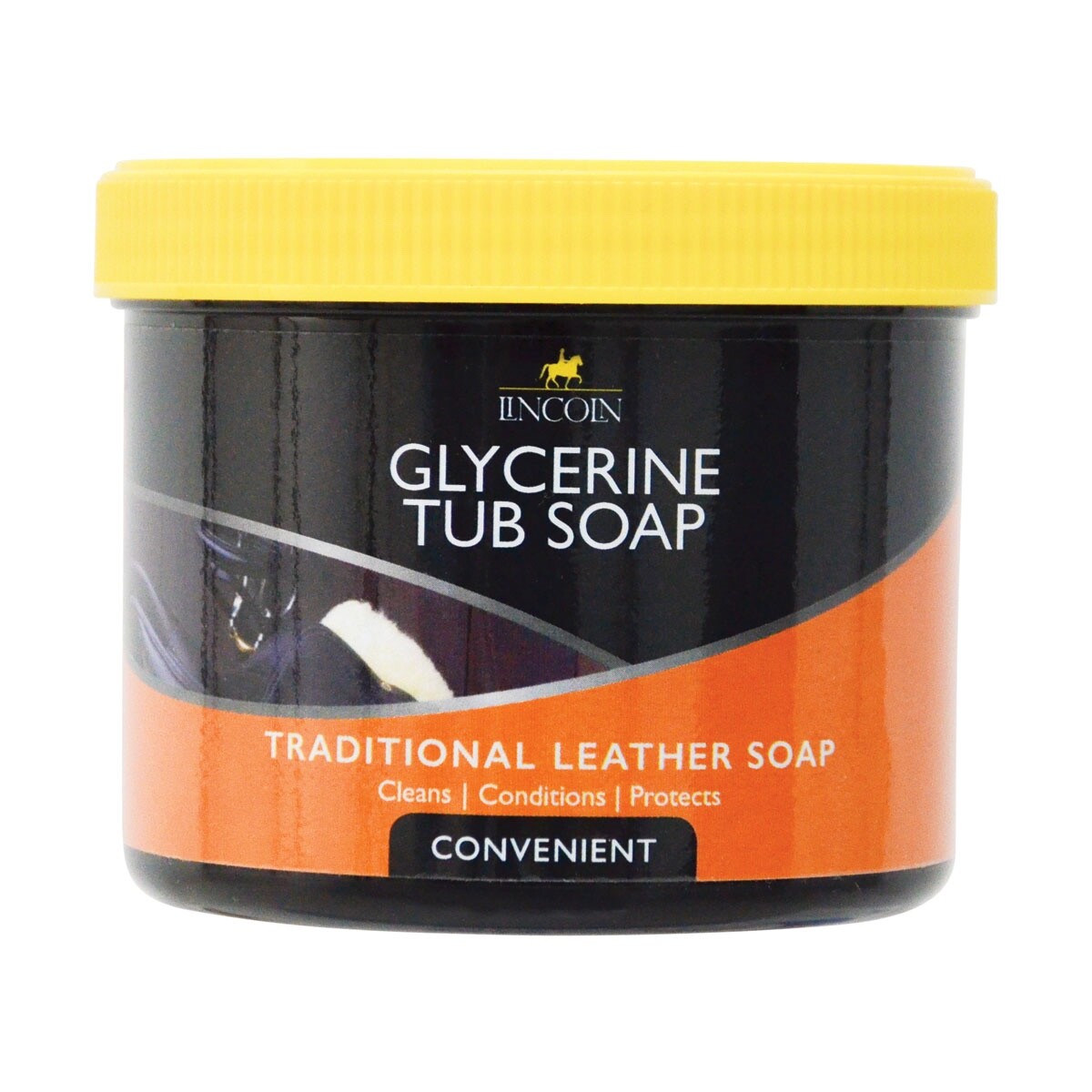 Lincoln Glycerine Tub Soap - Horse Tack Leather Cleaner 400g
