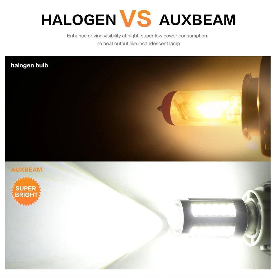 AUXBEAM 2X 1157 BAY15D 5730 33SMD LED Coche Auto Parada Trasera Freno Bombilla de Respaldo Foto 3 de 4