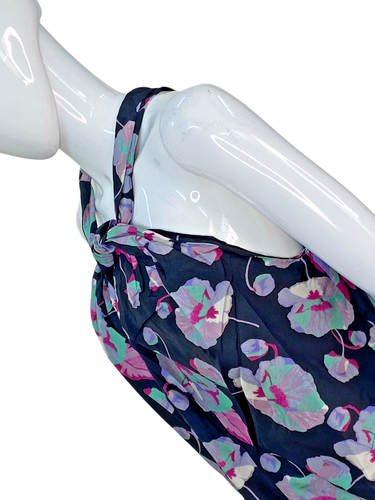 Isabel Marant Femmes Suzyli Imprimé Floral Noir Boho Soie Mini Robe Taille L 42 - Photo 17 sur 19