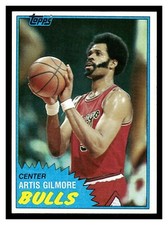 1981 TOPPS BASKETBALL ARTIS GILMORE #7 CHICAGO BULLS HOF HIGH GRADE BEAUTIFUL