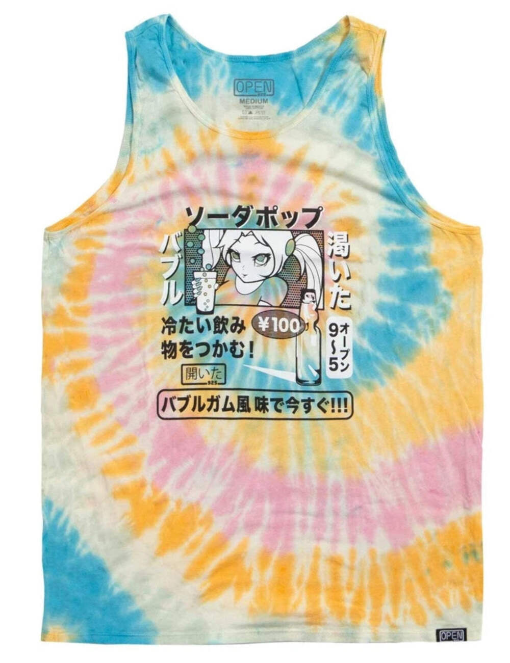 Открытая мужская майка 925 Soda Poppu Tie Dye безрукавка Унисекс