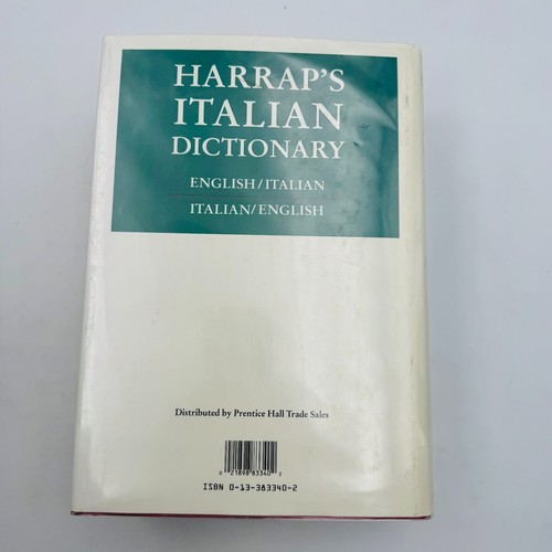Harrap's English/Italian Dictionary by Harrap's Staff (1991, HC) 128,000 Entries - Picture 17 of 18