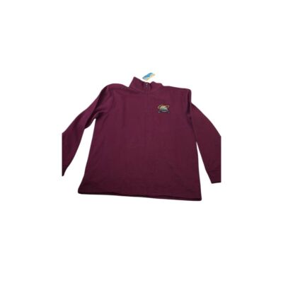 Atlantic Sol Men's M Burgundy Quarter Zip Pullover Sweater GP Logo