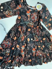 Night Paisley- Twirl Dress- Charlie's Project 2T, 5/6, 7  FINAL Sale