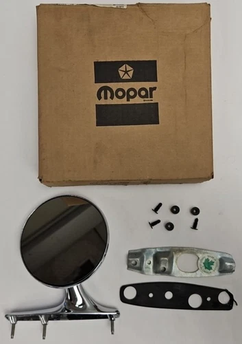 1975-78 Dodge & Plymouth B-body LH Outside Rearview Mirror NOS 3882071.