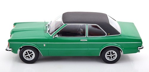 Ford Taunus GXL berlina con tetto in vinile 1971 verde/nero opaco KKDC180977 1:18 - Foto 3 di 6