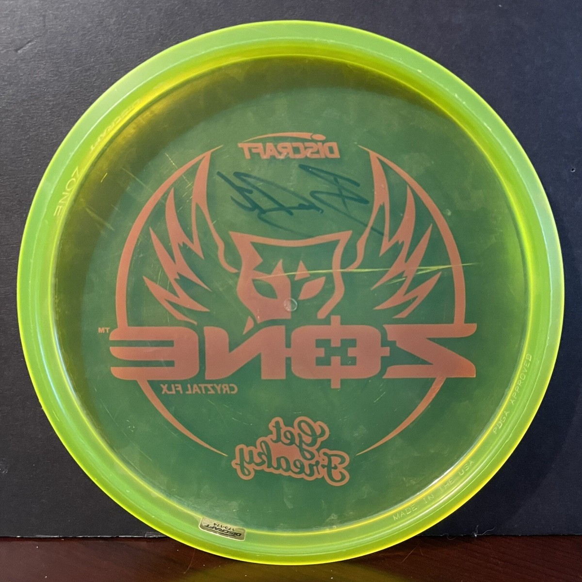 Brodie Smith Autographed Signed Discraft Zone Crystal Flx Get