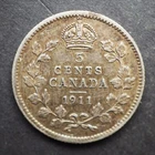 1911 Canada 5 Cents Silver — photo from another recent sale