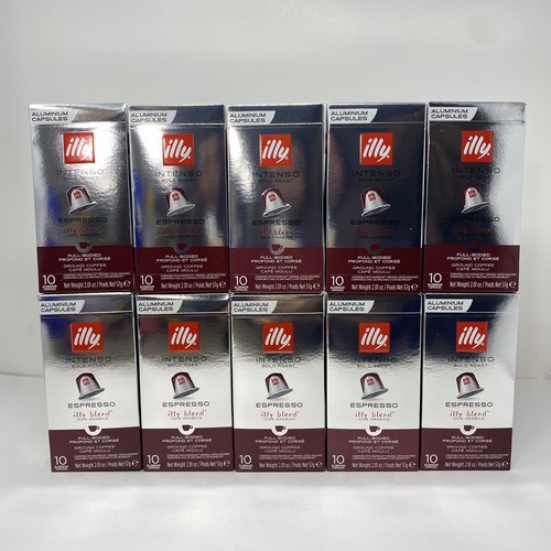 Illy Intenso Espresso Coffee Compatible with Nespresso OriginalLine 100