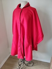 Vintage Specialty House Poncho Coat Cape Cloak Pockets Snap Front NEW