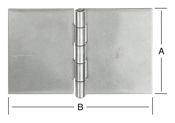 Vormann TüR-Scharnier Breit 60 X 90 Mm Ungeb, Edelstahl V2A - 010504060U-image