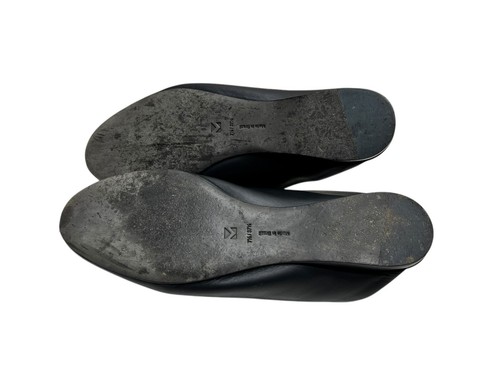 Mercedes Castillo Rayven Black Leather Nappa Slippers Mules SZ 7.5 / 37.5 $325 - Picture 9 of 9
