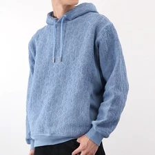 Authentic DIOR 113J631A0684 Oblique Jacquard Hoodie Pullover #50120A