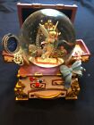 🔥 Collectible Disney Tinker Bell Snowglobe Music Box " You Can Fly!" W/Clock.