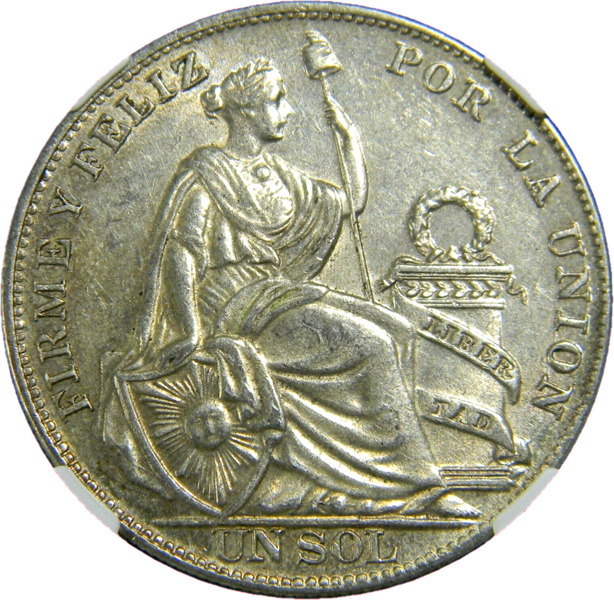 コレクション 1934 PERU SOL NGC AU DETAILS コレクション 1934 PERU SOL NGC AU DETAILS 1934 Peru Sol Coin