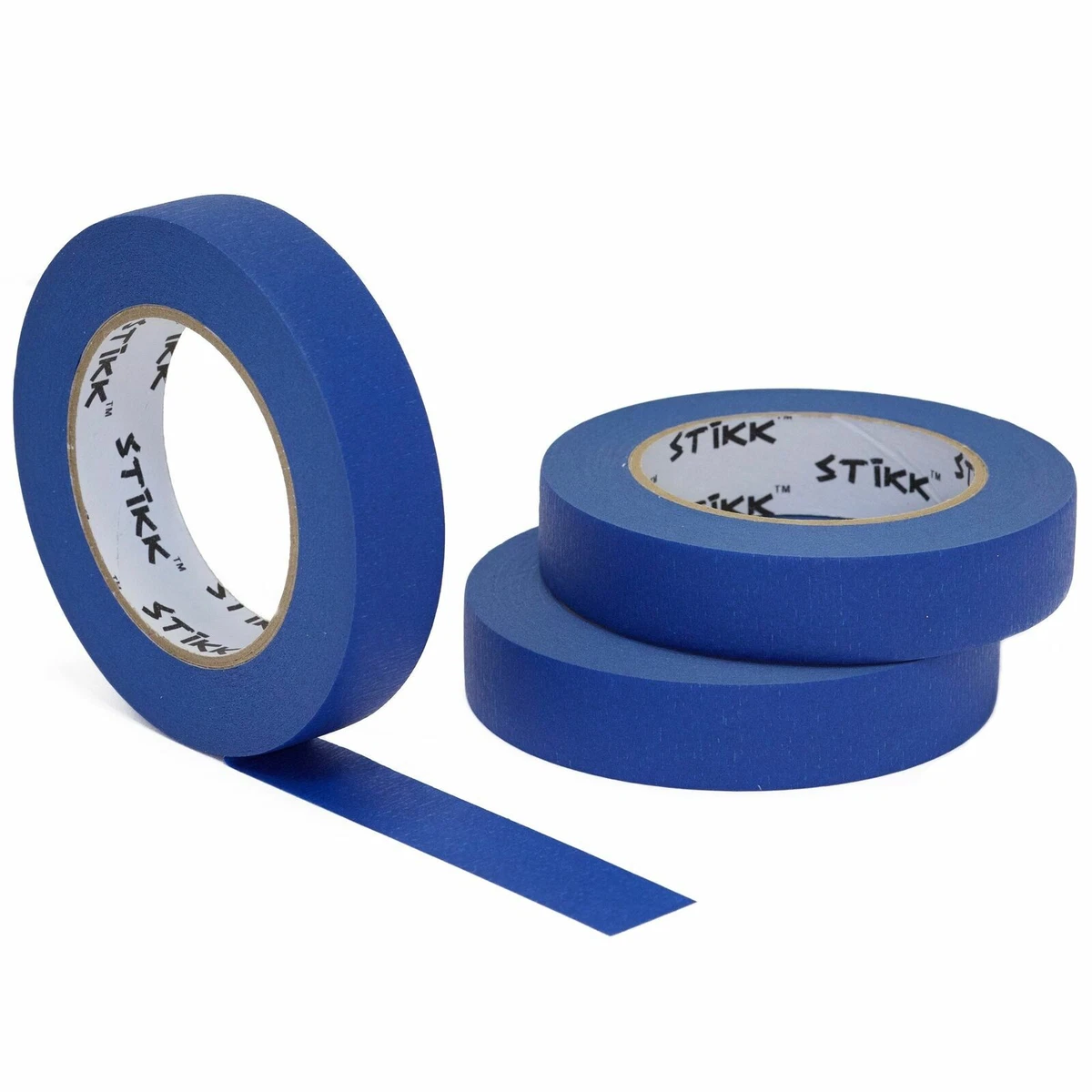 10 Rolls Painters Tape 2 inch Bulk Painter Blue Wide Roll, Blue,Clear