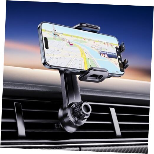Car Vent Phone Mount [Never Blocking] Universal Car Phone Holder Vent Phone-image