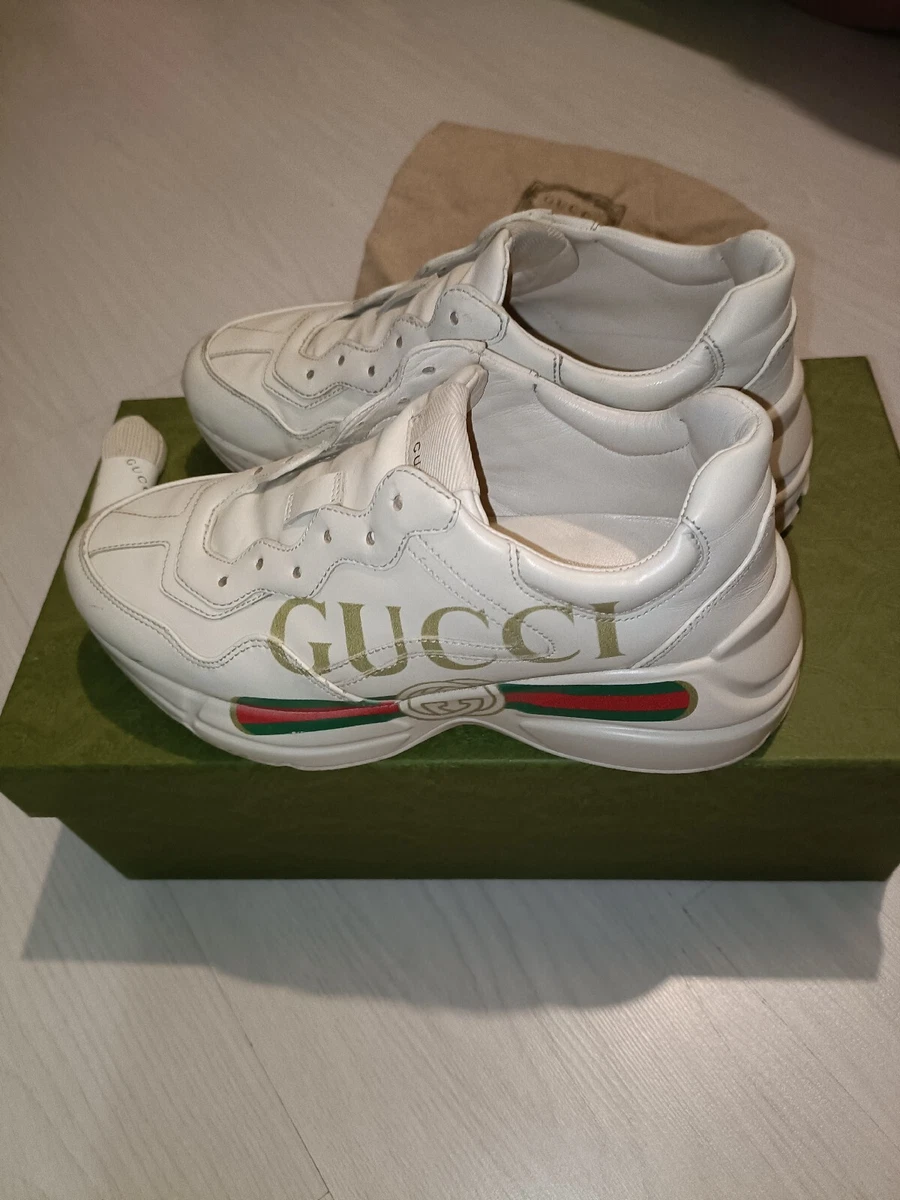 Gucci women's hotsell rhyton leather sneakers