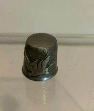 Thimble Unicorns Prancing Flying Radcliffe Pewter Vintage Horse Wings