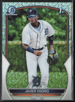 #ad #ad 2023 Bowman Javier Osorio BCP 4 1st Mojo Refractor Detroit Tigers $1.75