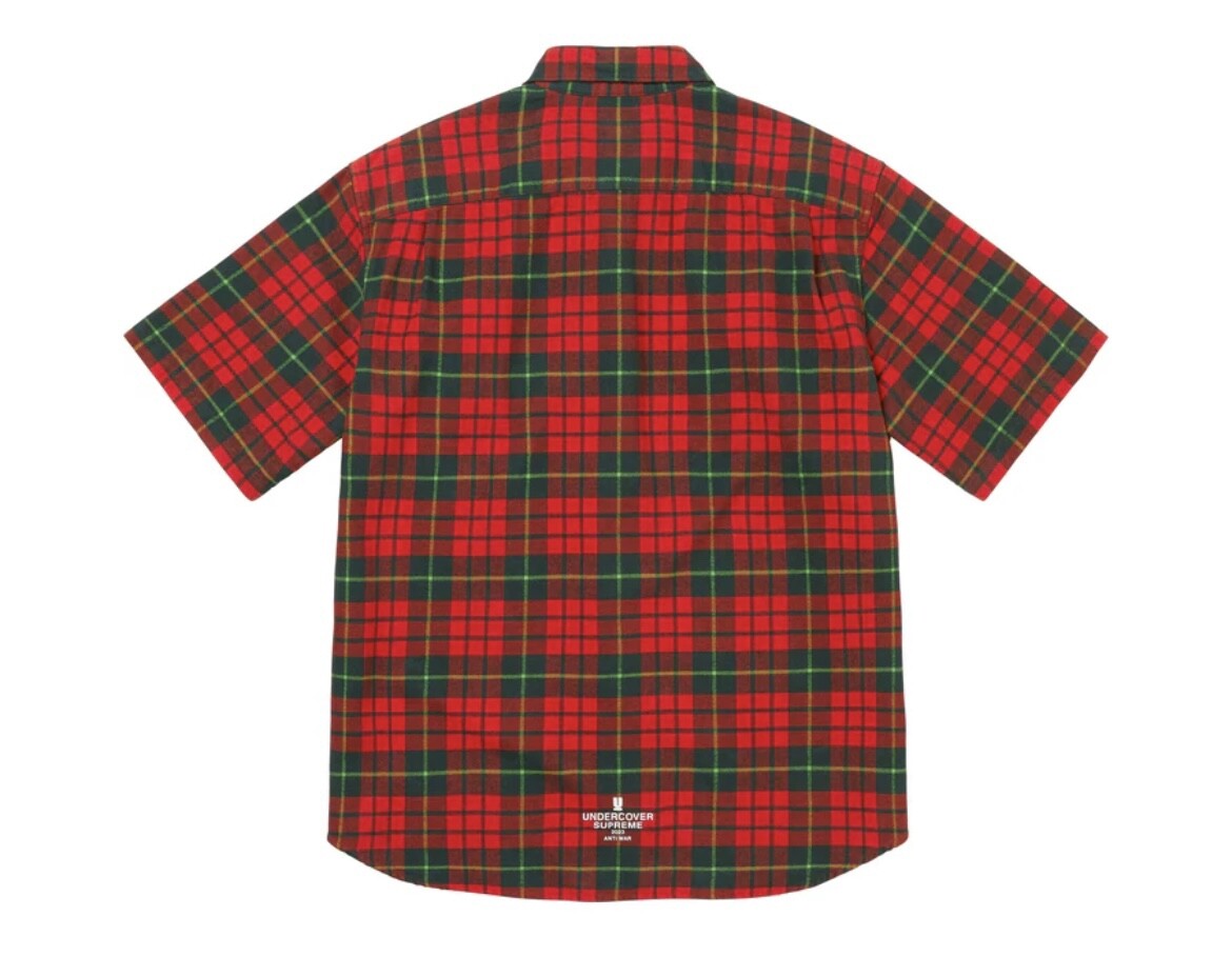 Supreme UNDERCOVER S/S Flannel Shirt Red Plaid L in Hand