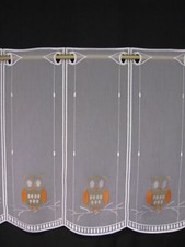 Scheibengardine  Bistrogardine Eule bestickt 5334 46 cm hoch Größenwahl