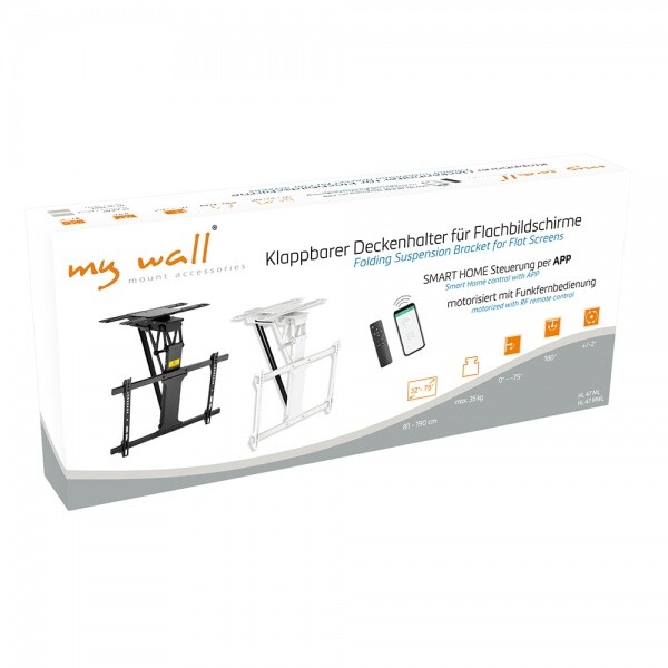 My Wall HL 47 ML Supporto TV Da Soffitto Pieghevole Motorizzato 32 - 75 Pollici
